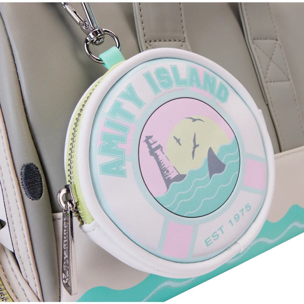 NWT Loungefly Universal Jaws Crossbody Bag, Coin Bag - Picture 5 of 6